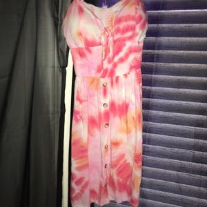 SUPER CUTE AND SO SOFT cut tyedye summer dress